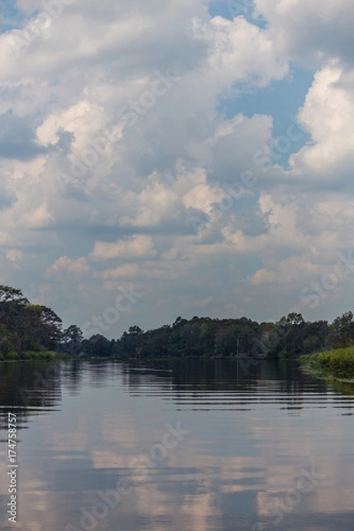 Fototapeta river sky