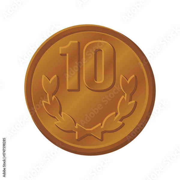 Fototapeta 10円玉