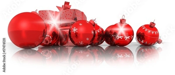 Obraz cadeaux et boules de noel 4