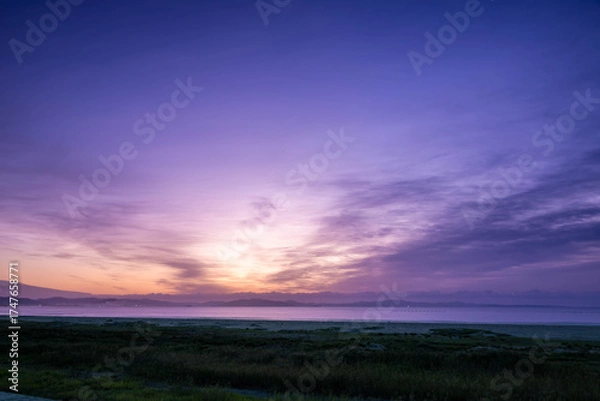 Fototapeta 台風が沖に来ている１０月の件
