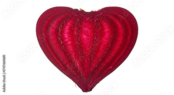 Obraz 3D Red Glitter Heart Isolated Transparent Background