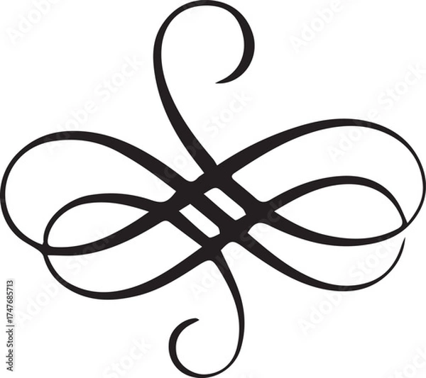 Fototapeta Celtic knot tattoo design vector illustration symbol element pattern art