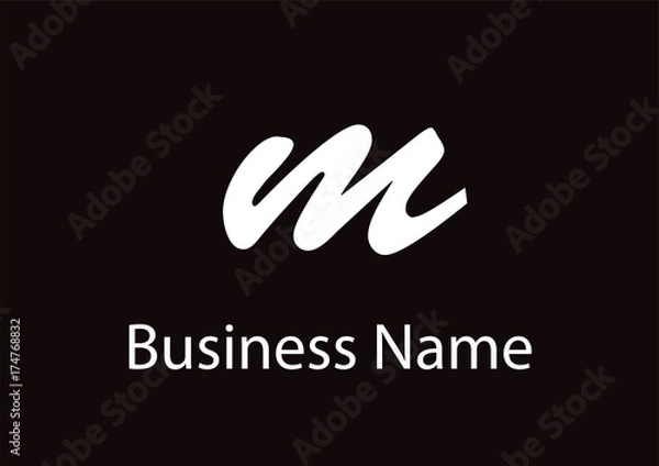 Fototapeta Letter M logo initial