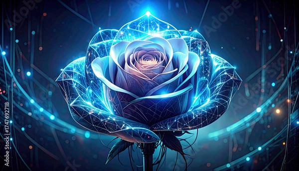 Obraz サイバー・ブルーローズ