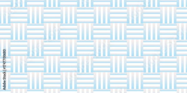 Fototapeta Seamless pattern with squares line diamond wall mat. Vintage textile decor geometric illustration element.