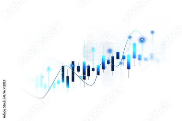 Obraz Transparent or png stock market investment trading graph growth.Trade business analytics graph and financial chart.Business trade analytics line graphs and financial chart investment. PNG chart.	
