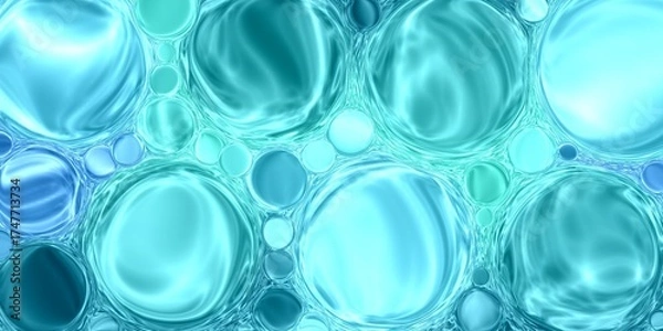 Obraz landscape abstract blue background