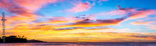 Fototapeta Tropical ocean sunset