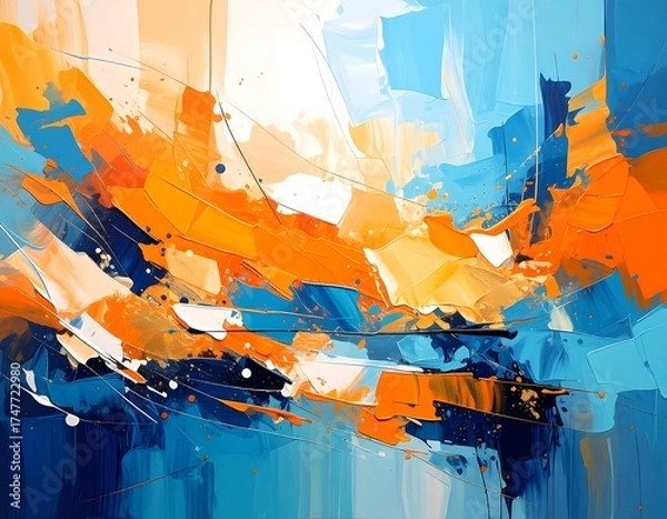 Obraz Abstract vibrant color explosion