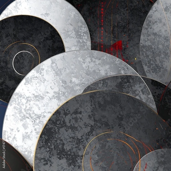 Obraz Abstract layered circles