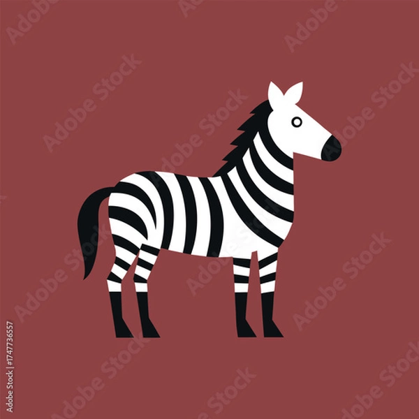 Fototapeta zebra vector art