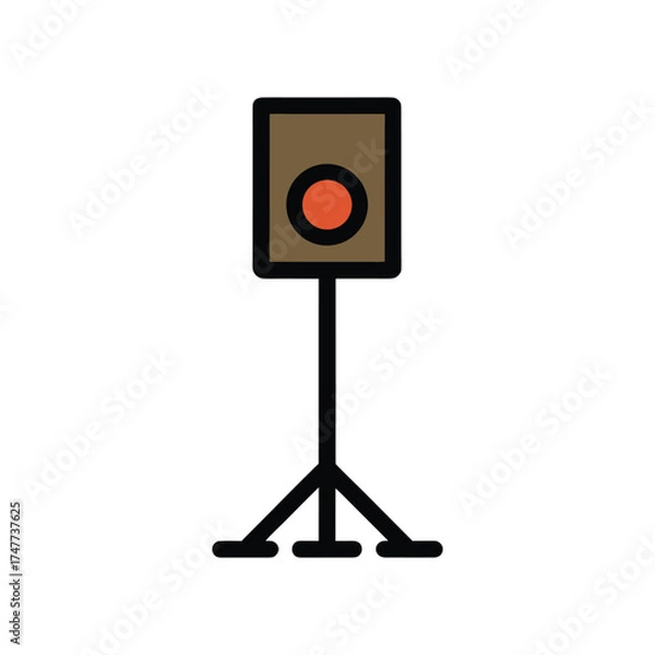 Obraz speaker stand vector art