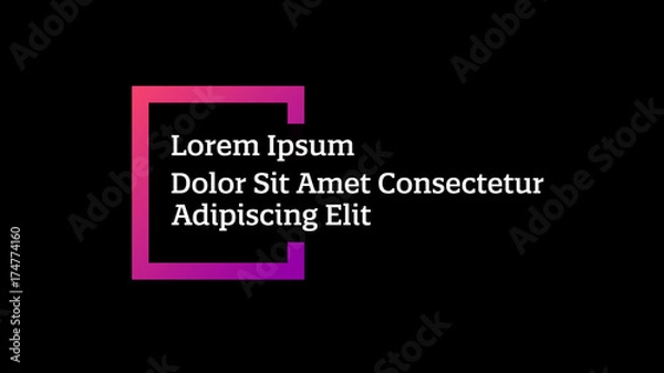 Fototapeta Purple Gradient Frame Title