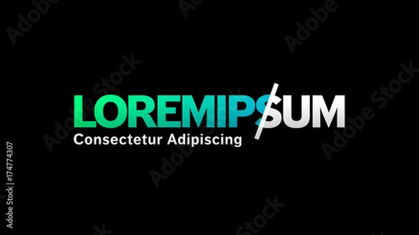 Fototapeta Green Gradient Slider Title