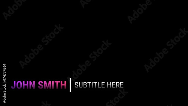 Fototapeta Divided Pink Gradient and White Lower Third