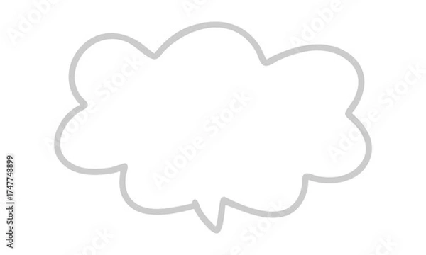 Fototapeta 手書きの吹き出しベクター