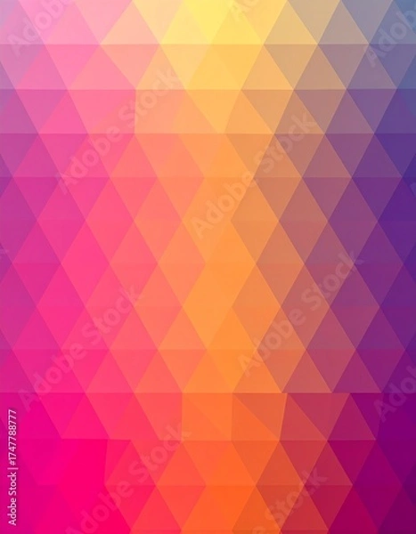 Obraz Colorful geometric background pattern design.