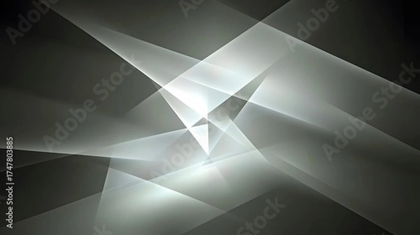 Obraz Abstract Grey and White Geometric Background Design