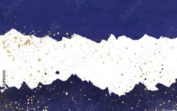 Obraz Abstract Navy Blue Gold Glitter Texture Background