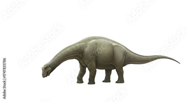Obraz Realistic 3D Dinosaur With Transparent Background For Design