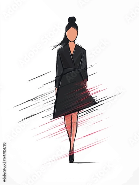 Obraz Aus der Serie: Design, Fashion und Modells, Entwürfe und Skizzen
