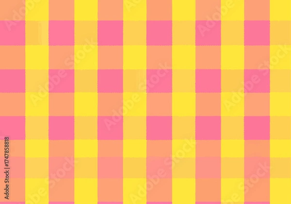 Obraz Colorful Seamless Tartan Square Pattern