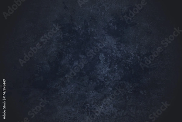 Obraz Dark textured abstract background with subtle blue tones