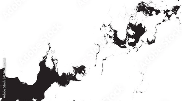 Fototapeta Abstract sandy grain texture. Stippled grit noise background. Distressed dust particles overlay. Grunge dotted dirt backdrop. Grange specks, speckles, granules print wallpaper. Vector dot work texture