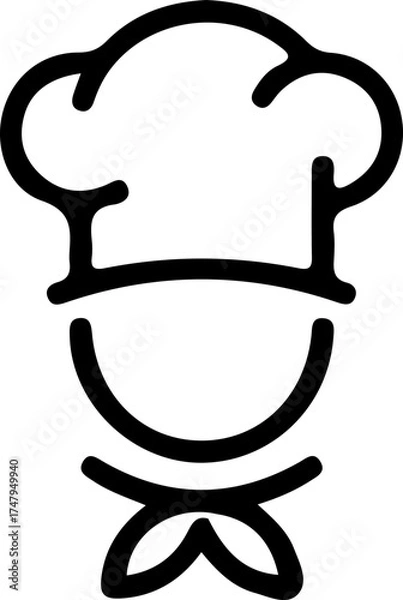 Fototapeta chef icon image vector 