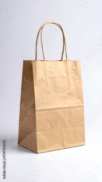Obraz Simple, light brown paper shopping bag