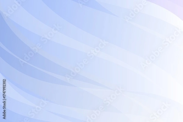 Obraz Soft blue astract background with smooth gradient wave and flowing curved lines