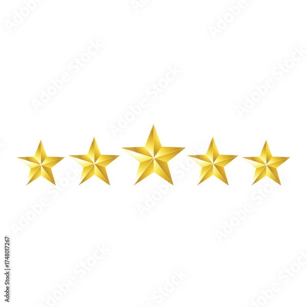 Fototapeta Golden Star Vector