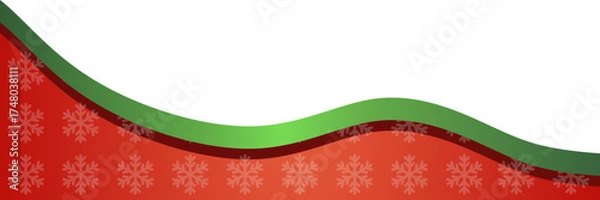Obraz Christmas Wavy Footer 