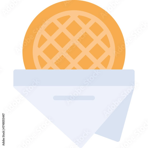 Fototapeta Stroopwafel Icon