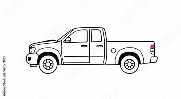 Obraz Truck vector illustration 16