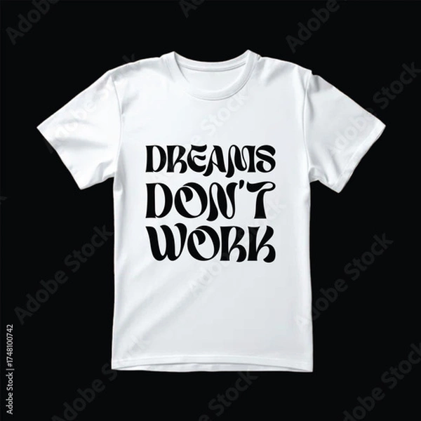 Obraz T-shirt text design