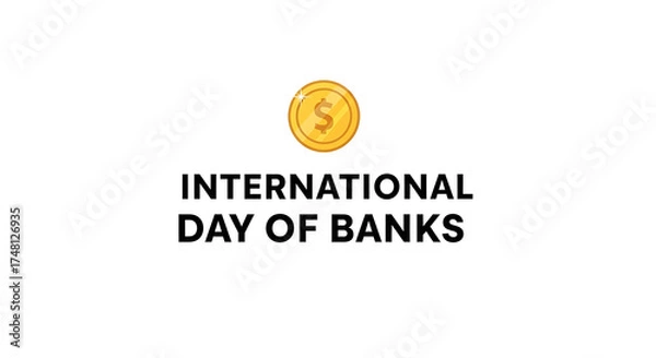 Fototapeta International Day of Banks,  Symbol of Global Trust, Stability, and Financial Progress