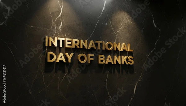 Fototapeta International Day of Banks,  Symbol of Global Trust, Stability, and Financial Progress