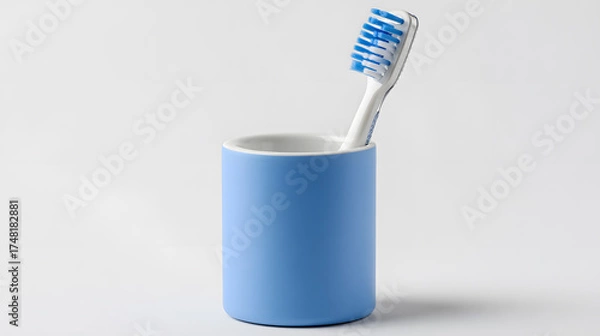Fototapeta toothbrush with pot
