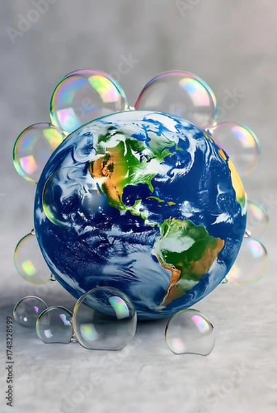 Fototapeta World Handwashing Day, Promoting Global Hygiene, Health, and Clean Hands Awareness