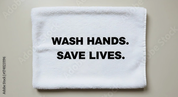 Fototapeta World Handwashing Day, Promoting Global Hygiene, Health, and Clean Hands Awareness