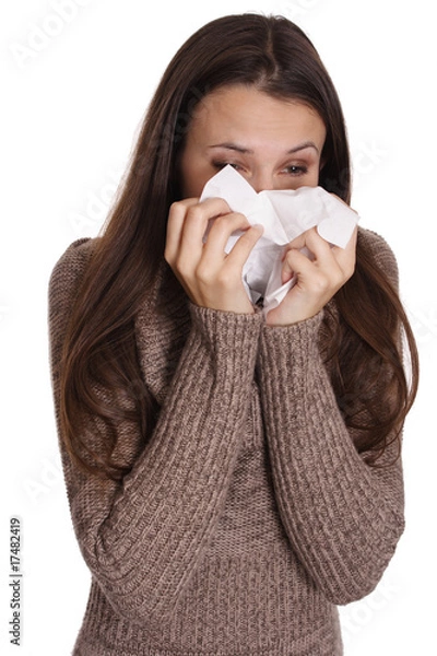 Obraz cold and sneeze