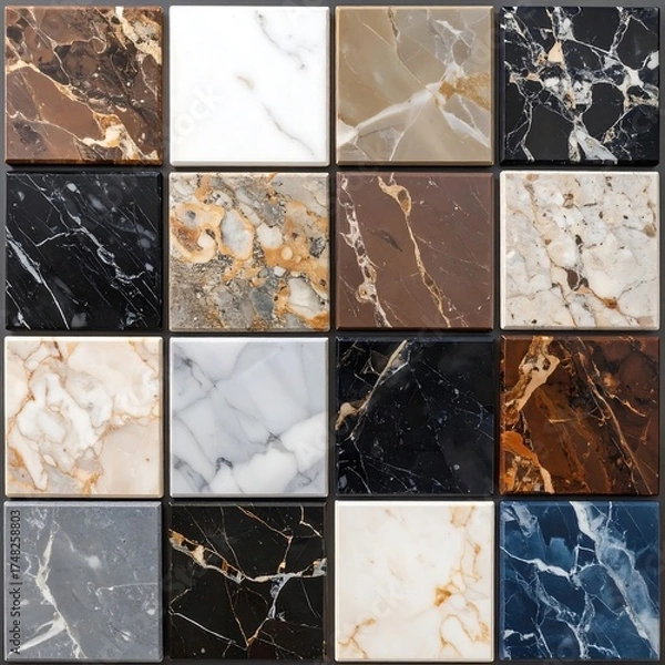 Obraz Marble tile samples