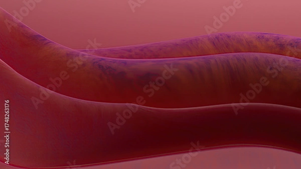 Obraz Abstract Red Waves