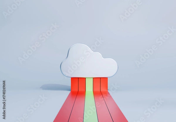 Obraz Cloud computing