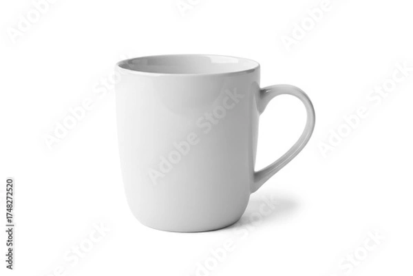 Obraz White Ceramic Mug on White Background