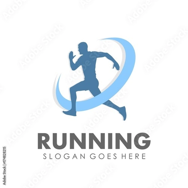 Obraz Running and marathon logo design template