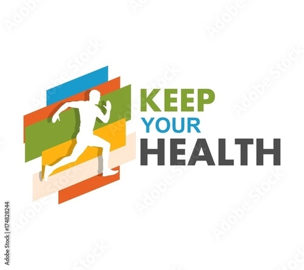 Obraz Running and marathon logo design template