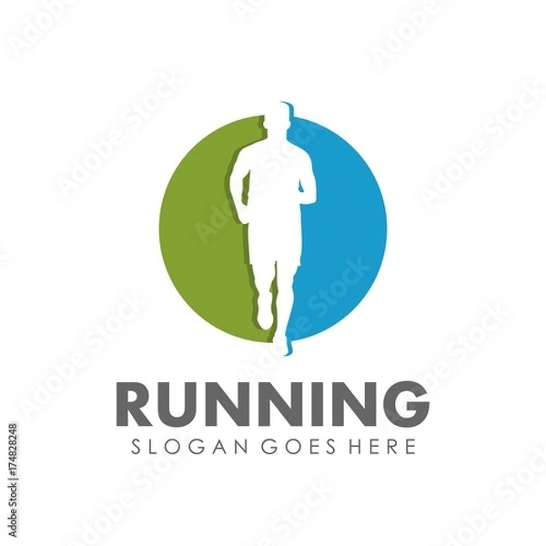 Obraz Running and marathon logo design template