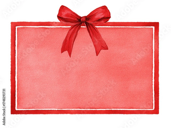 Obraz red christmas ribbon